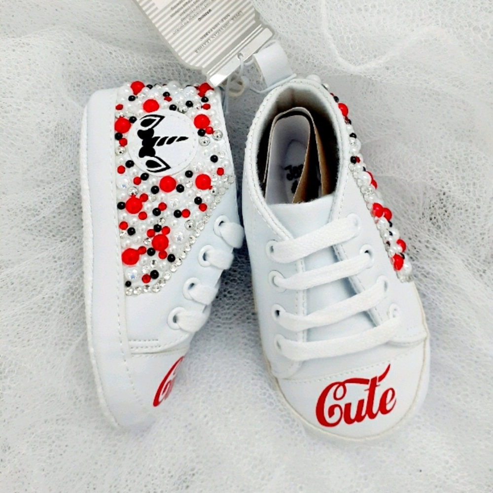 Embellished Crib Shoes